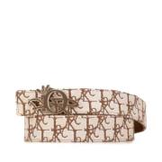 Pre-owned Canvas belts Dior Vintage , Beige , Dames