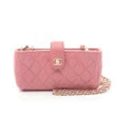 Pre-owned Fabric chanel-bags Chanel Vintage , Pink , Dames