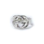 Pre-owned Metal rings Gucci Vintage , Gray , Dames