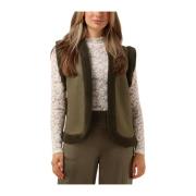 Elegante Olijf Gilet voor Vrouwen Nukus , Green , Dames