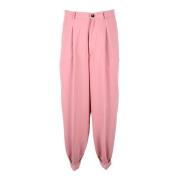 Polyester Broek Semicouture , Pink , Dames