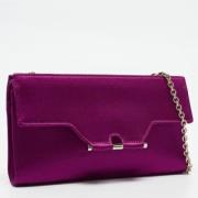 Pre-owned Satin clutches Yves Saint Laurent Vintage , Purple , Dames