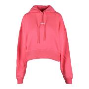 Katoenen Sweatshirt Msgm , Pink , Dames