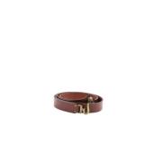 Pre-owned Leather belts Chloé Pre-owned , Brown , Dames