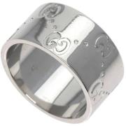 Pre-owned Metal rings Gucci Vintage , Gray , Dames