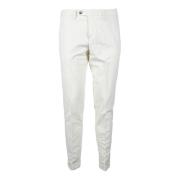 Lyocell Blend Casual Broek Michael Coal , White , Heren