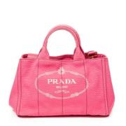 Pre-owned Canvas prada-bags Prada Vintage , Pink , Dames