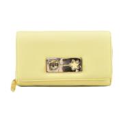 Gele Portemonnee voor Vrouwen Chiara Ferragni Collection , Yellow , Da...