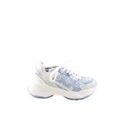 Pre-owned Fabric sneakers Louis Vuitton Vintage , Blue , Dames