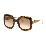 Bruin Acetaat Dames Zonnebril met Degraded Lens Philipp Plein , Brown ...