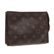 Pre-owned Canvas pouches Louis Vuitton Vintage , Brown , Dames