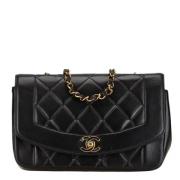 Pre-owned Fabric chanel-bags Chanel Vintage , Black , Dames