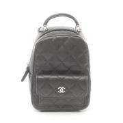 Pre-owned Leather chanel-bags Chanel Vintage , Black , Dames