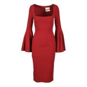 Elegante Jurk in Polyester Elastaan Mix Aniye By , Red , Dames