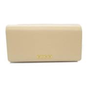 Pre-owned Leather wallets Gucci Vintage , Beige , Dames