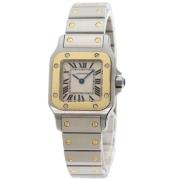 Pre-owned Stainless Steel watches Cartier Vintage , Beige , Dames