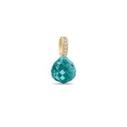 Turquoise Kristal Hanger met Zirkonia Julie Sandlau , Green , Dames