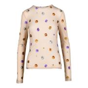 Elegante Blouse met Stretchstof Sportmax , Multicolor , Dames