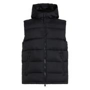 Zwarte Beauty Gewatteerde Vest Calvin Klein , Black , Heren