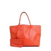 Pre-owned Leather handbags Goyard Vintage , Orange , Dames