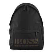 Stijlvolle Rugzak van Polyester Hugo Boss , Black , Heren