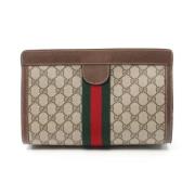 Pre-owned Canvas gucci-bags Gucci Vintage , Beige , Dames