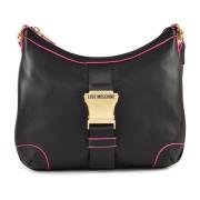 Stijlvolle PU Handtas Love Moschino , Black , Dames