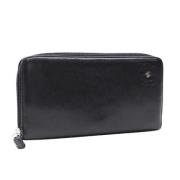 Pre-owned Leather wallets Chanel Vintage , Black , Dames