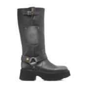 High Boots N21 , Gray , Dames