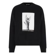 Wings Crewneck Sweatshirt Mannen Palm Angels , Black , Heren