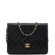 Pre-owned Fabric chanel-bags Chanel Vintage , Black , Dames