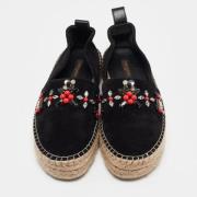 Pre-owned Suede flats Louis Vuitton Vintage , Black , Dames