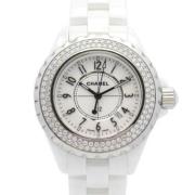 Pre-owned Glass watches Chanel Vintage , White , Dames