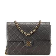 Pre-owned Fabric chanel-bags Chanel Vintage , Black , Dames