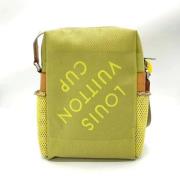 Pre-owned Cotton shoulder-bags Louis Vuitton Vintage , Green , Dames