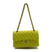 Pre-owned Leather chanel-bags Chanel Vintage , Yellow , Dames