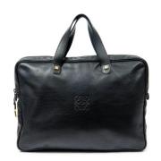 Pre-owned Leather handbags Loewe Pre-owned , Black , Dames