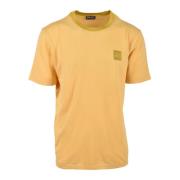 Katoenen T-shirt Diesel , Yellow , Heren