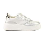 Stijlvolle Sneakers met Rubberen Zool Crime London , White , Dames