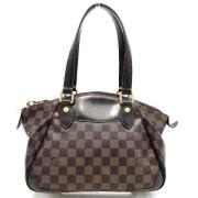 Pre-owned Fabric handbags Louis Vuitton Vintage , Brown , Dames