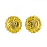 Pre-owned Fabric chanel-jewelry Chanel Vintage , Yellow , Dames