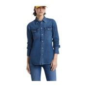 Lisa Sport Blouse G-star , Blue , Dames