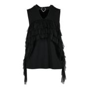 Katoenen Top Aniye By , Black , Dames