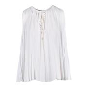 Elegant Polyester Top Liu Jo , White , Dames