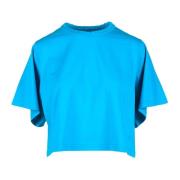 Katoenen T-shirt met unieke stijl Forte Forte , Blue , Dames