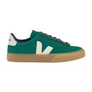 Groene Sneakers met Witte Details Veja , Green , Dames