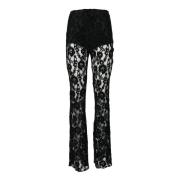 Nylon Stijlvolle Broek Nineminutes , Black , Dames