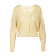 Crème Cardigan Sweaters Daniele Fiesoli , Beige , Dames