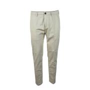 Katoen Elastaan Broek Department Five , Beige , Heren