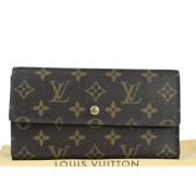 Pre-owned Canvas wallets Louis Vuitton Vintage , Brown , Dames